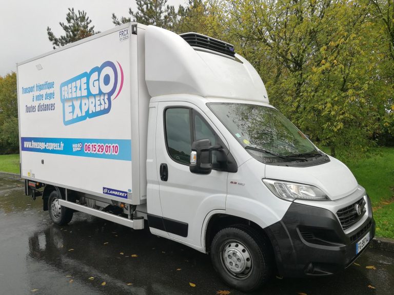 Caisse Frigo Capacité de chargement : 5 à 6 palettes Europe
Charge utile : de 500 à 750 Kg
